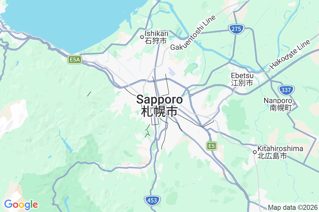 Parque Odori Area Map