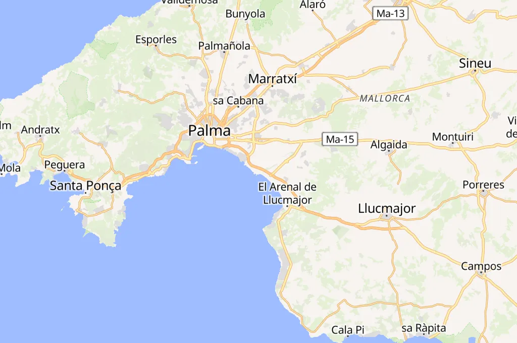 Can Pastilla Area Map