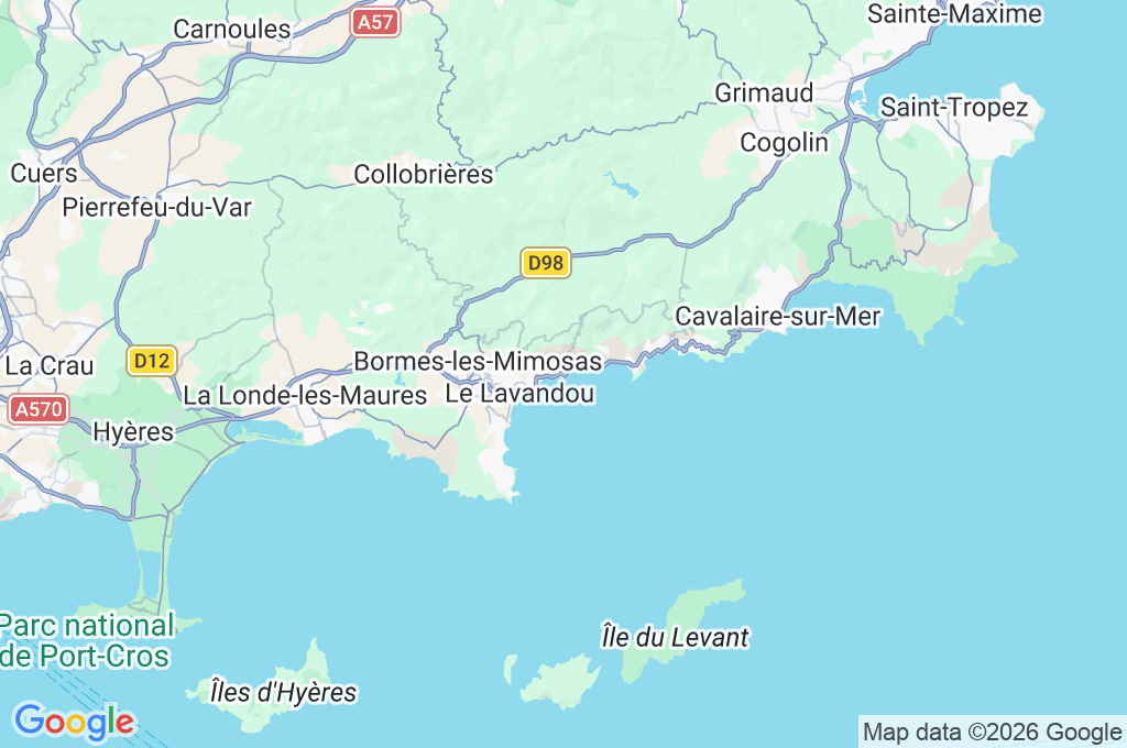 Playa de la Fossette Area Map