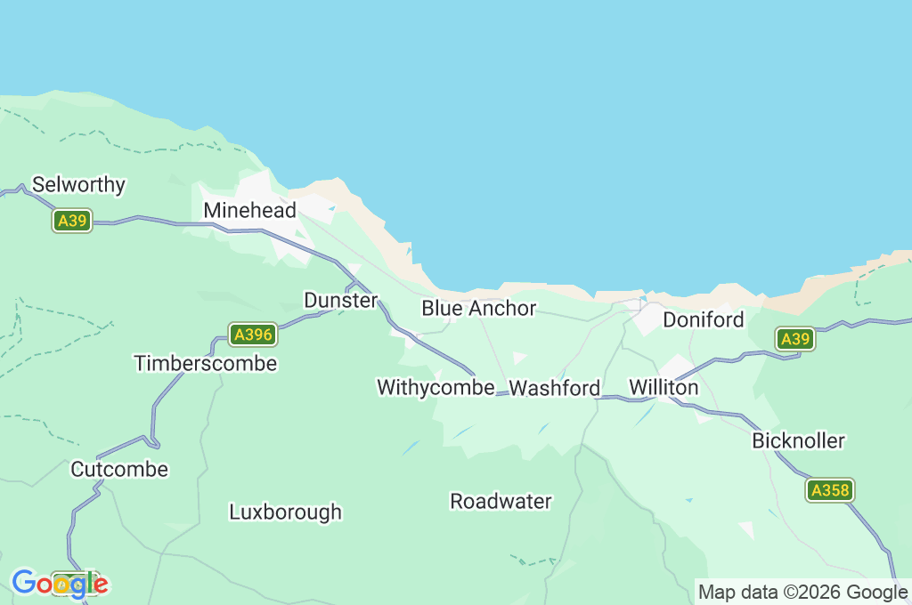 Blue Anchor Area Map