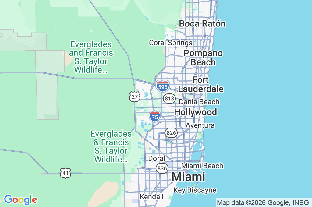 Southwest Ranches Area Map