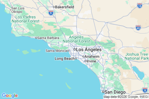 Map of Los Ángeles