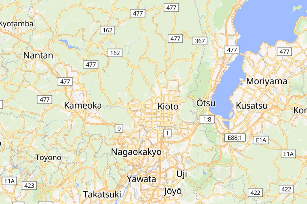 Santuario Kitano Tenmangu Area Map Santuario Kitano Tenmangu Area Map