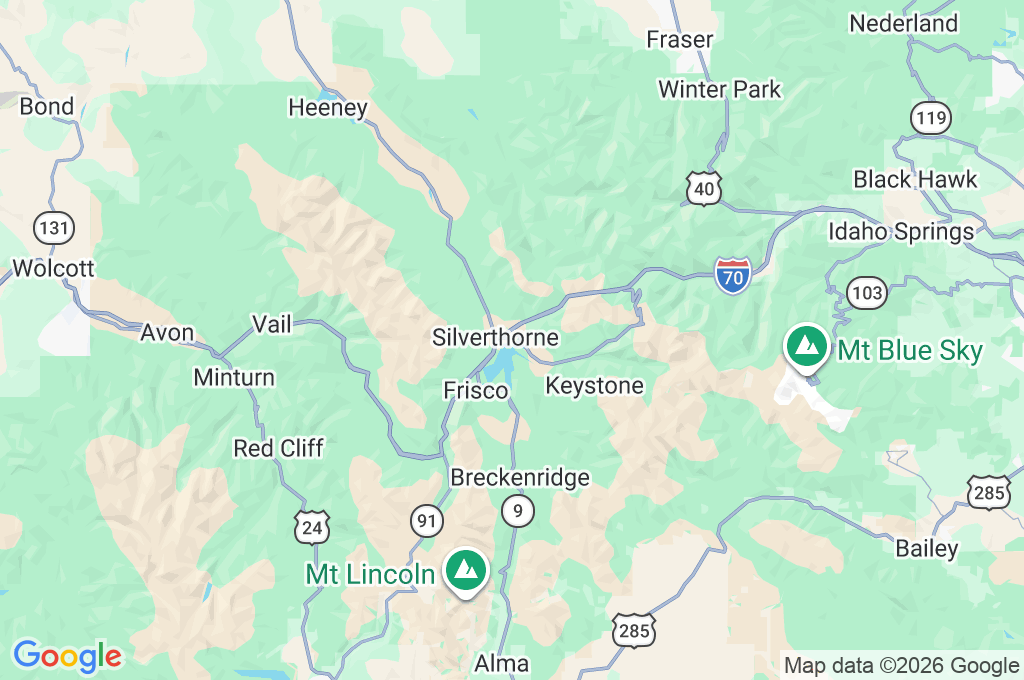 Dillon Area Map Dillon Area Map