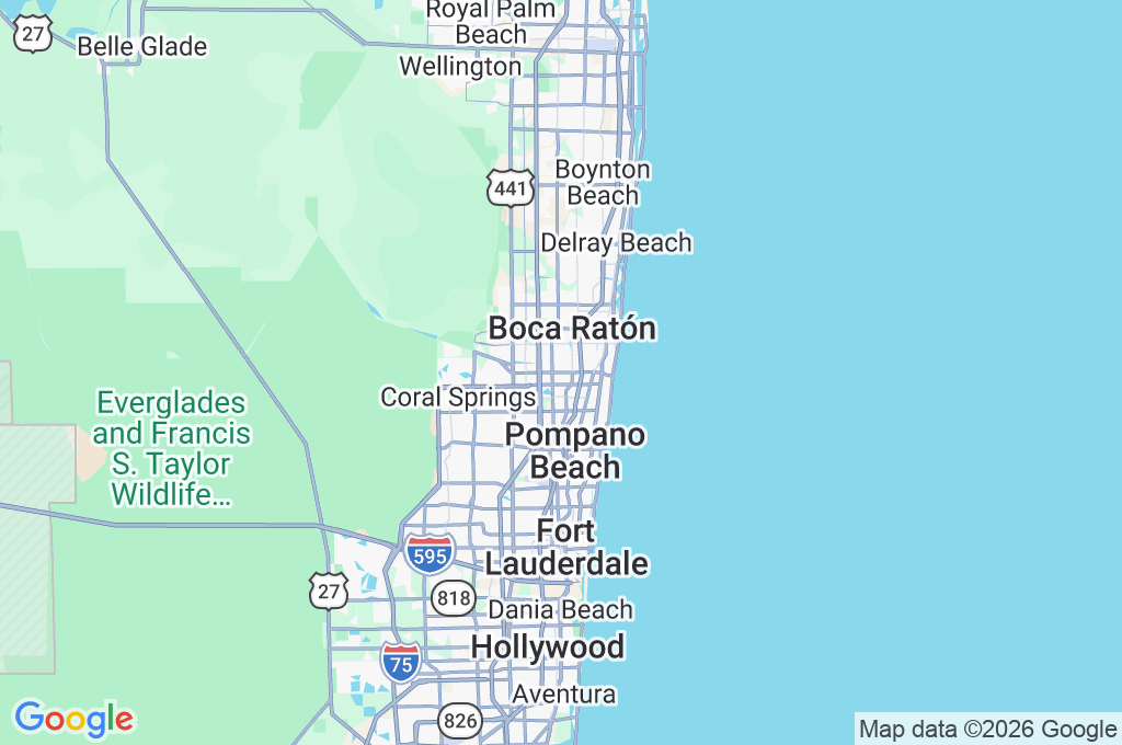 Arboreto de Deerfield Beach Area Map Arboreto de Deerfield Beach Area Map