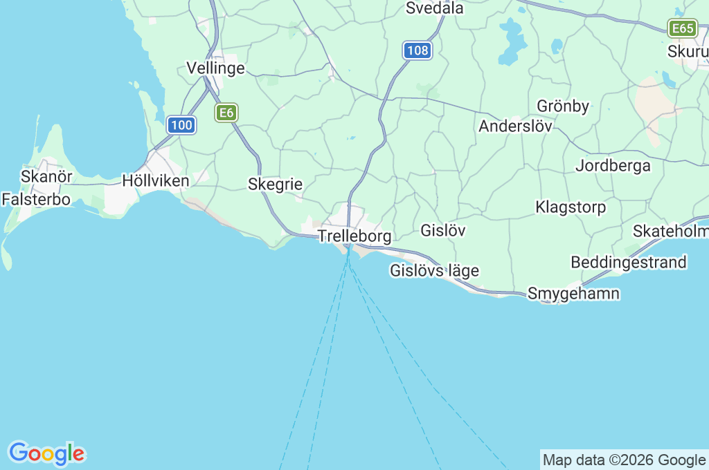 Trelleborg Area Map Trelleborg Area Map
