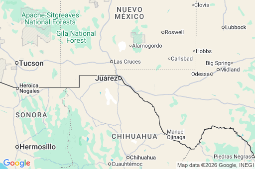 Map of Condado de El Paso