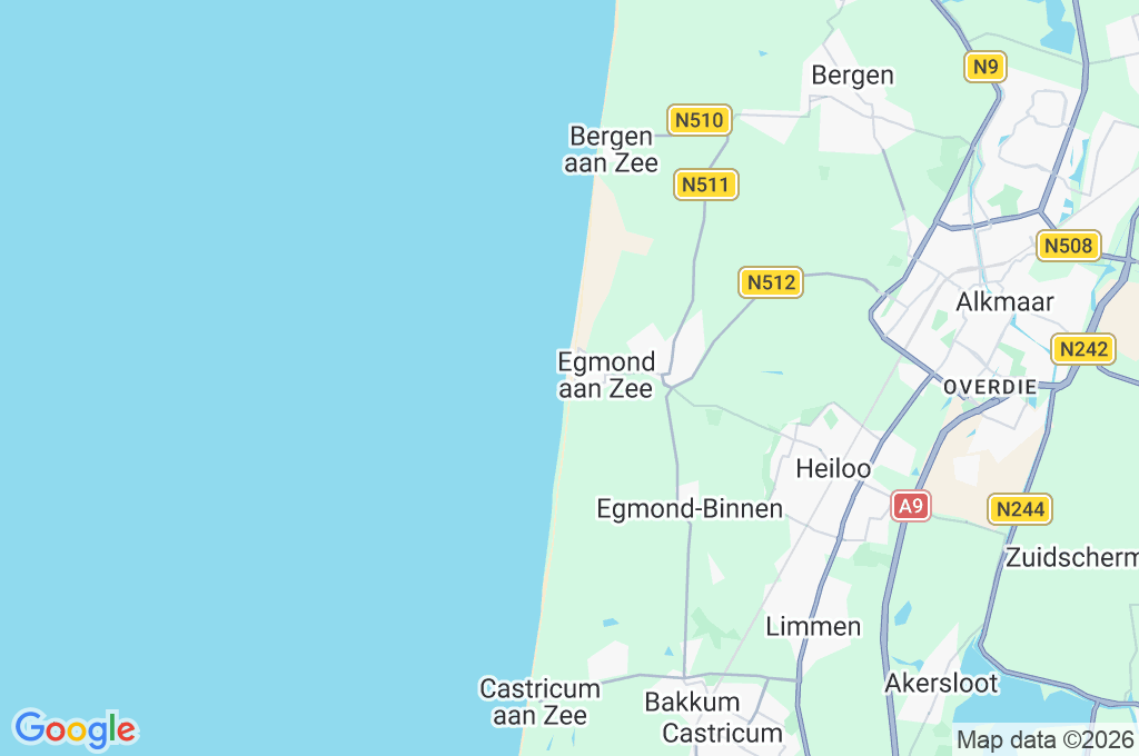 Playa Bad Egmond Area Map Playa Bad Egmond Area Map