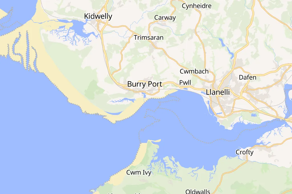 Burry Port Area Map Burry Port Area Map