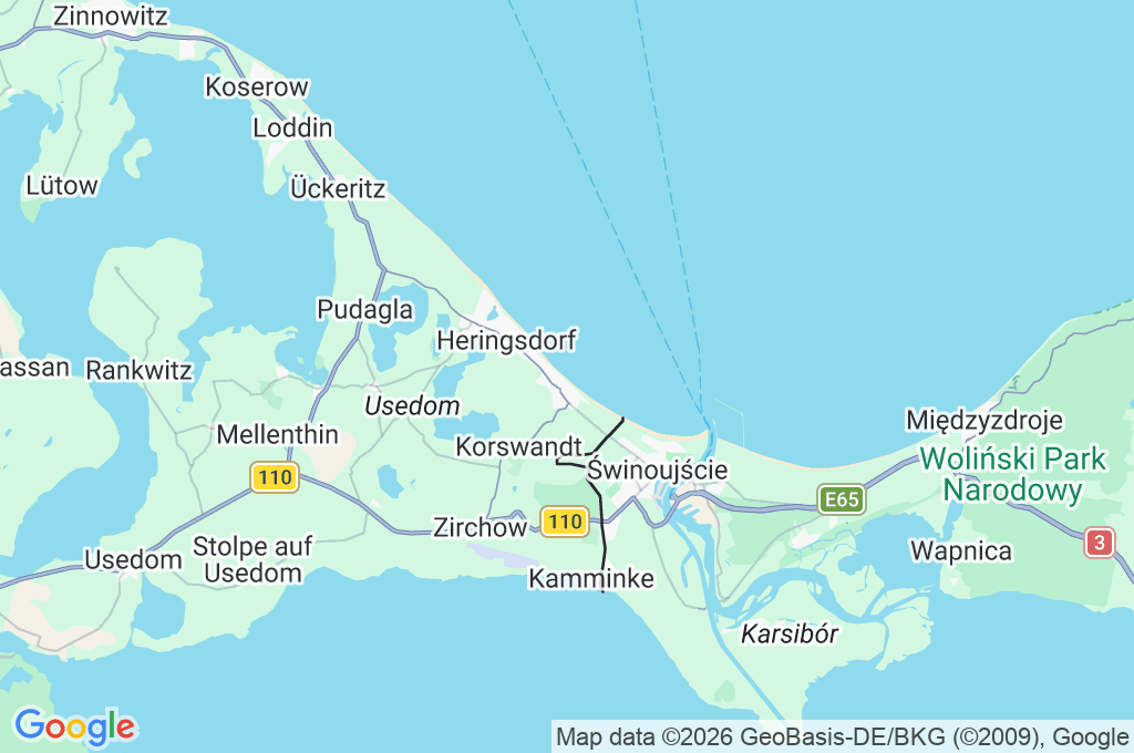 Ahlbeck Area Map Ahlbeck Area Map