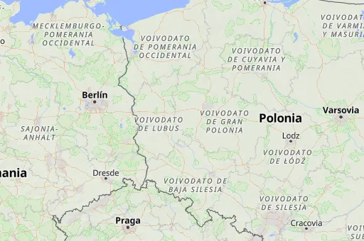 Map of Voivodato de la Gran Polonia