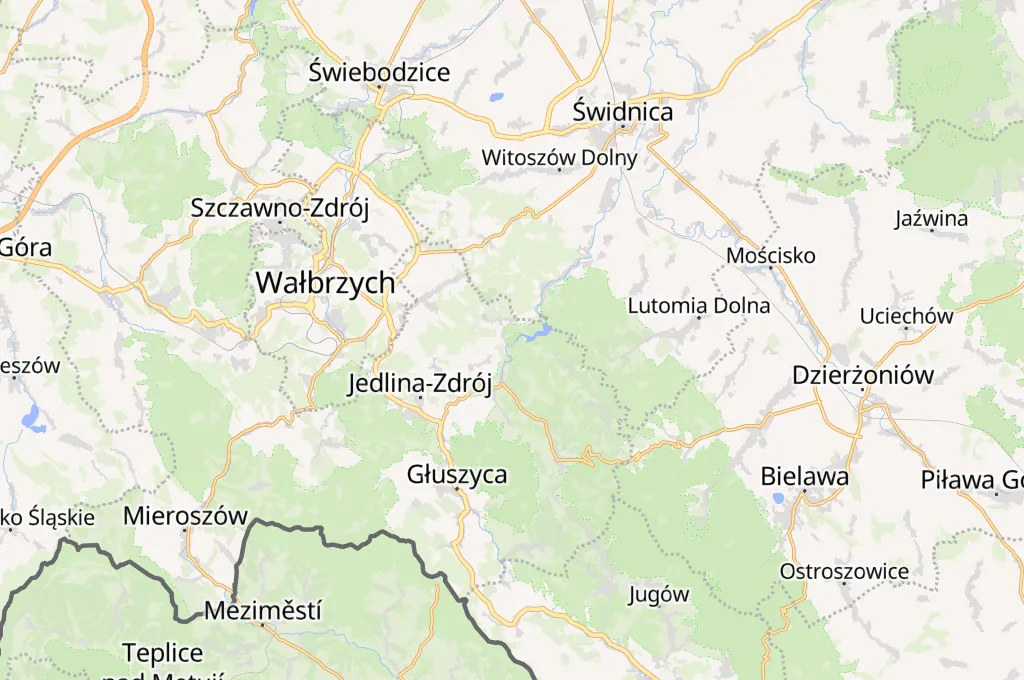 Zagórze Śląskie Area Map Zagórze Śląskie Area Map