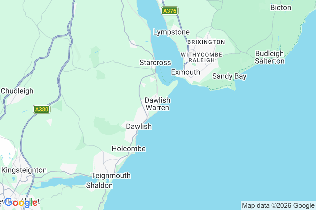 Dawlish Warren Area Map