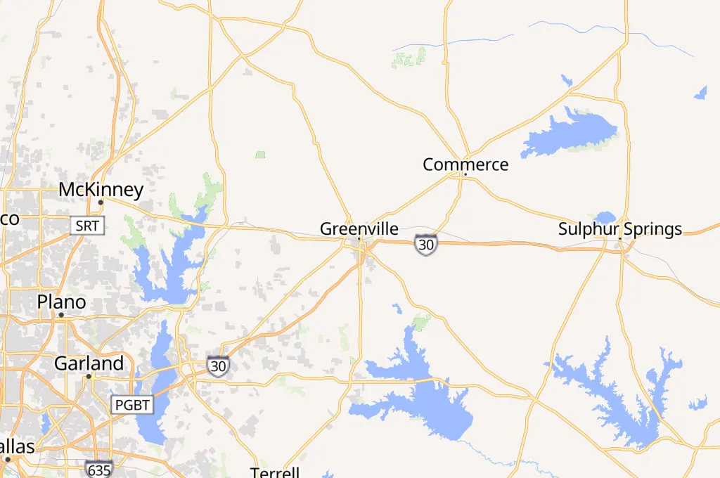 Greenville Area Map Greenville Area Map
