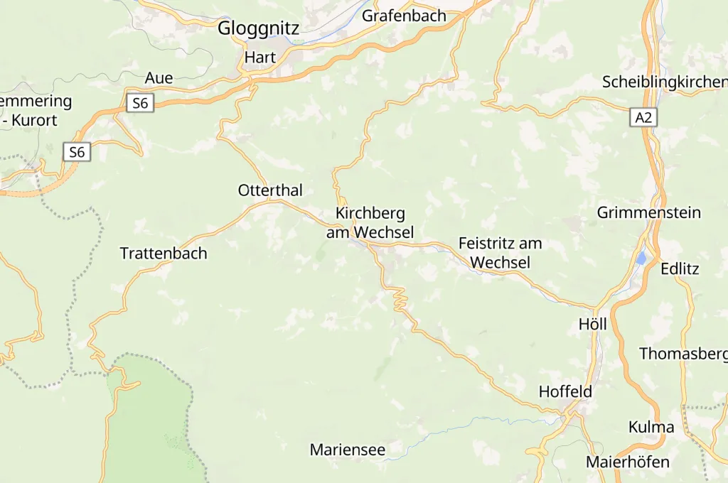 Kirchberg am Wechsel Area Map