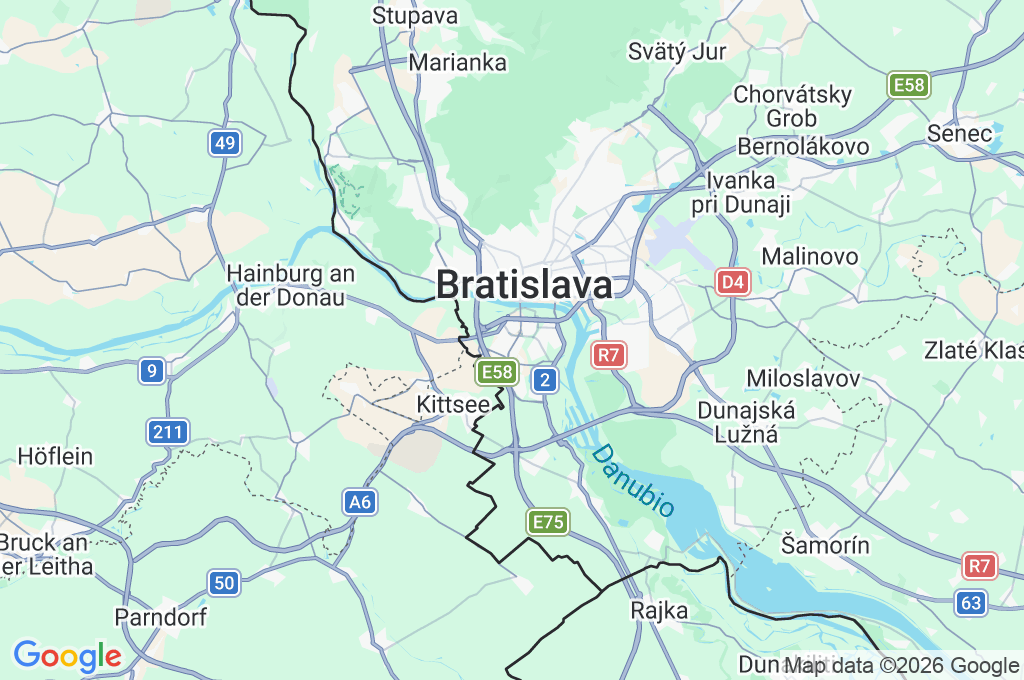 Petržalka Area Map