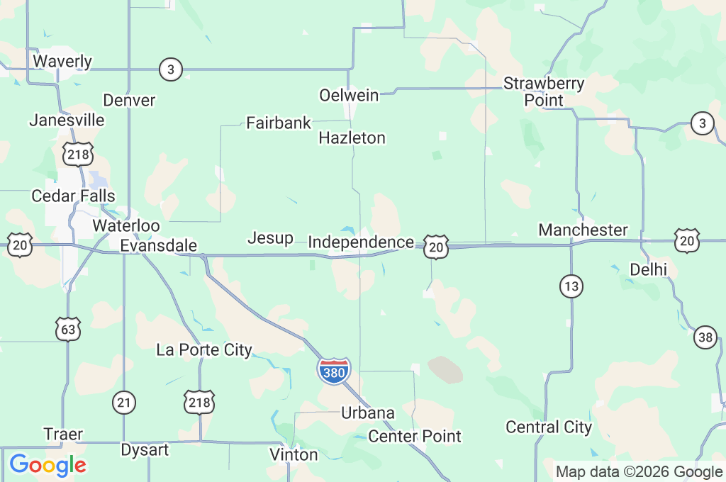 Independence Area Map