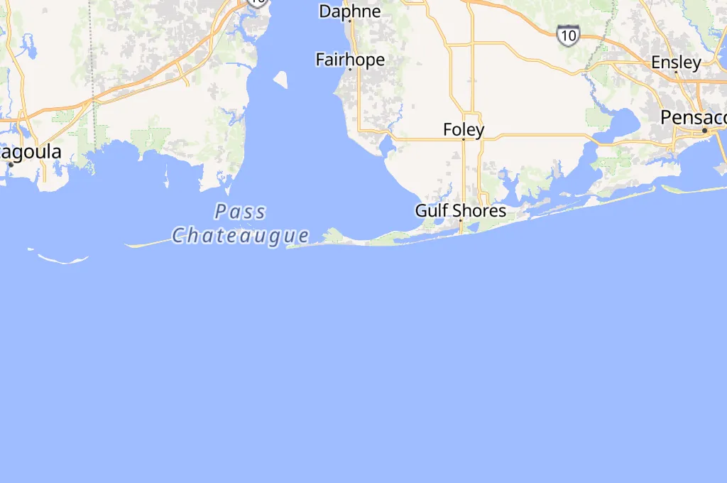 Gulf Shores Area Map Gulf Shores Area Map