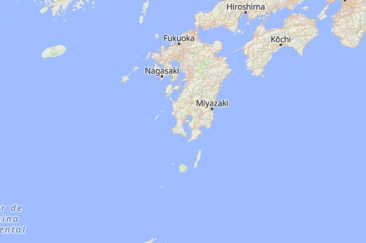 Map of Prefectura de Kagoshima
