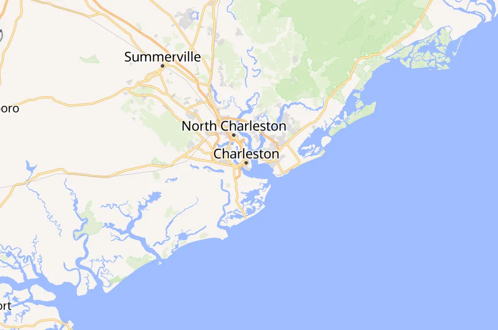 Charleston Area Map Charleston Area Map