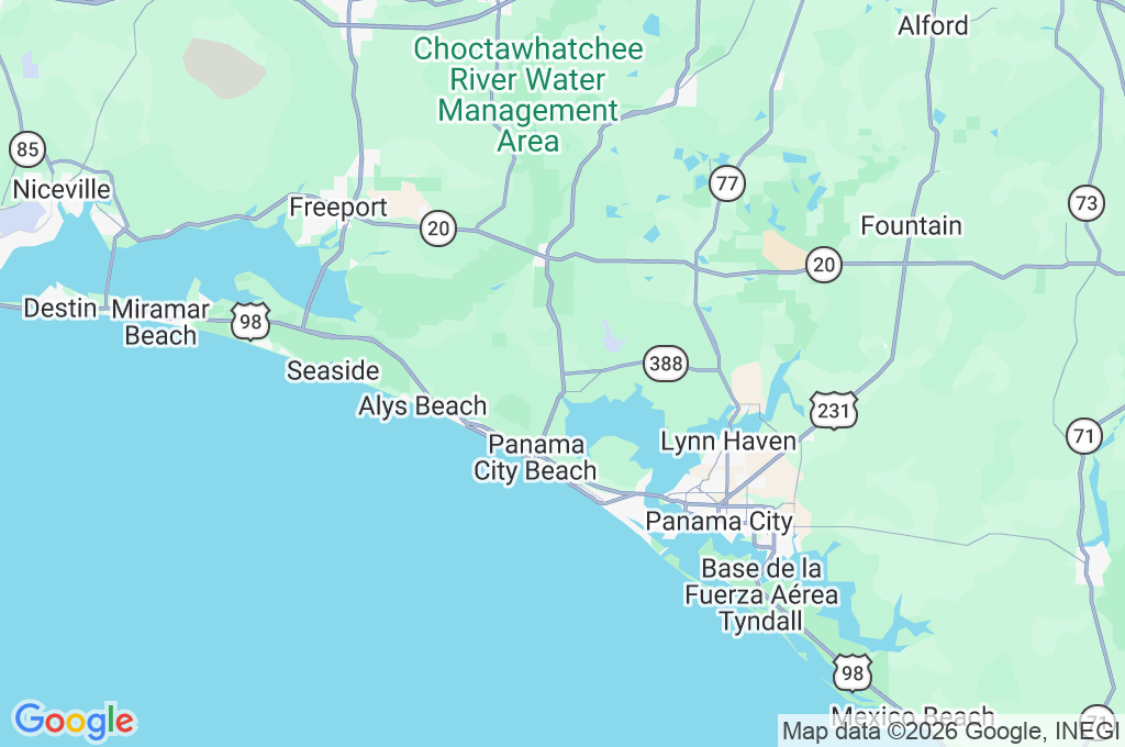 Watersound Area Map