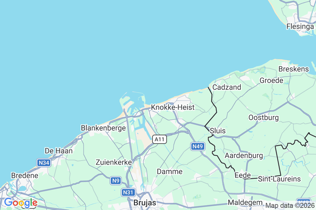 Heist-aan-Zee Area Map