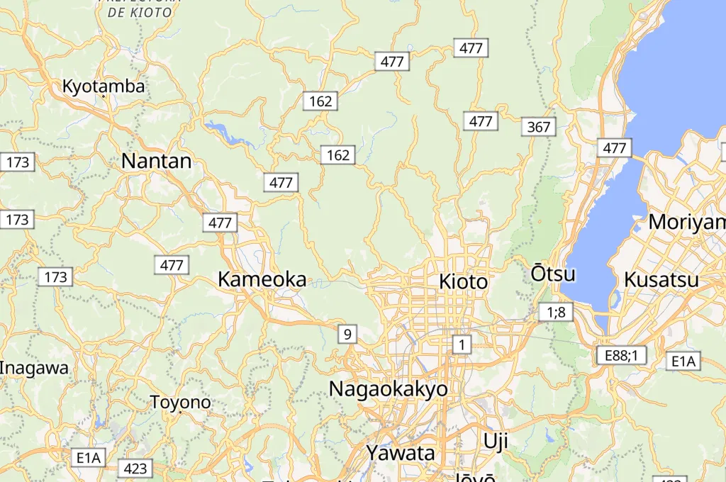 Templo Jingo-ji Area Map