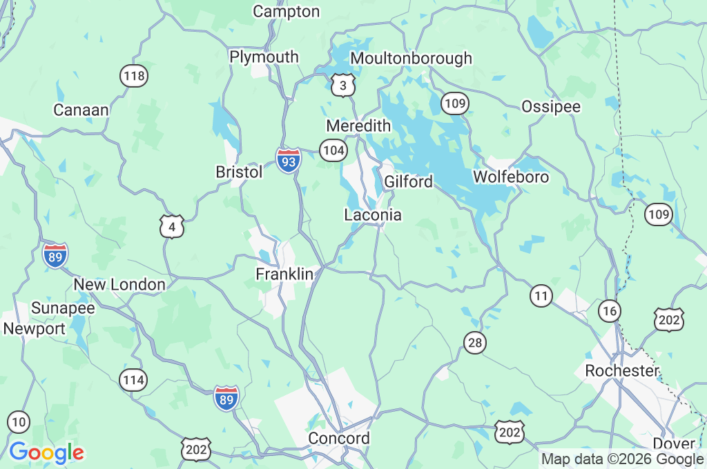 Lago Winnisquam Area Map
