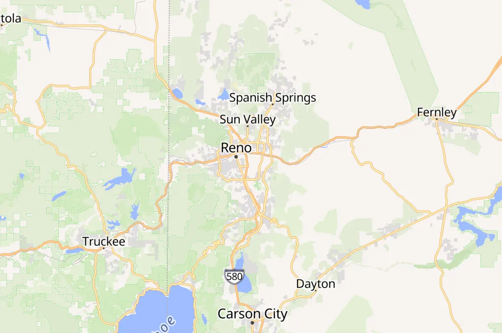 Aeropuerto Internacional Reno-Tahoe Area Map Aeropuerto Internacional Reno-Tahoe Area Map