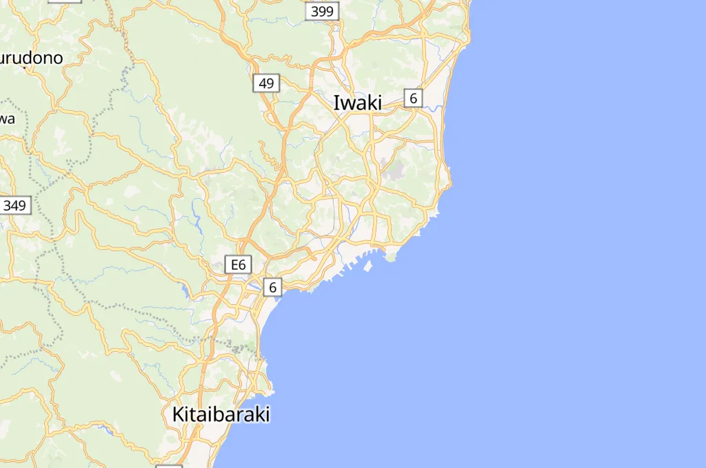 Onahama Area Map