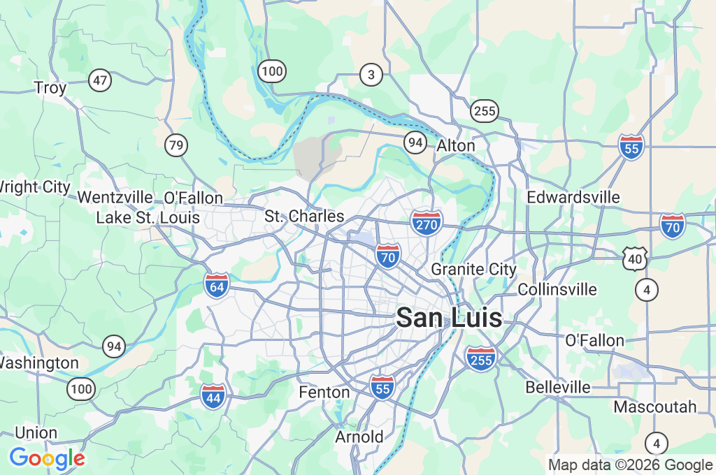 Aeropuerto Internacional Lambert de San Luis Area Map Aeropuerto Internacional Lambert de San Luis Area Map