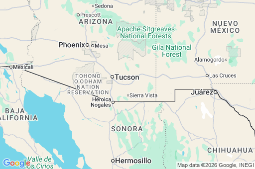 Map of Condado de Cochise