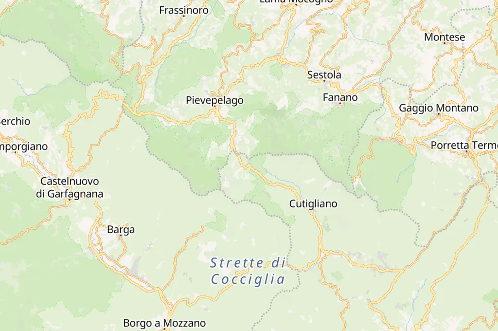 Abetone Area Map Abetone Area Map