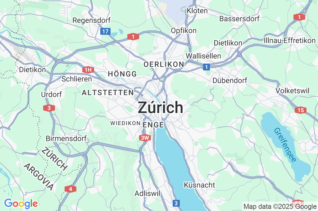 Zúrich HB Area Map Zúrich HB Area Map