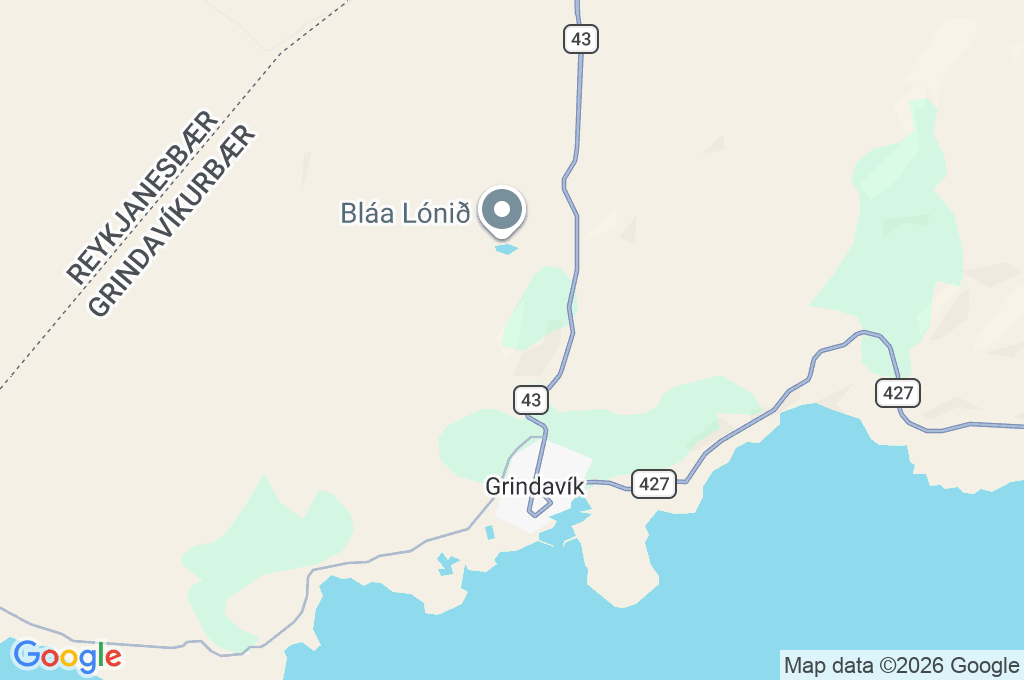 Þorbjörn Area Map