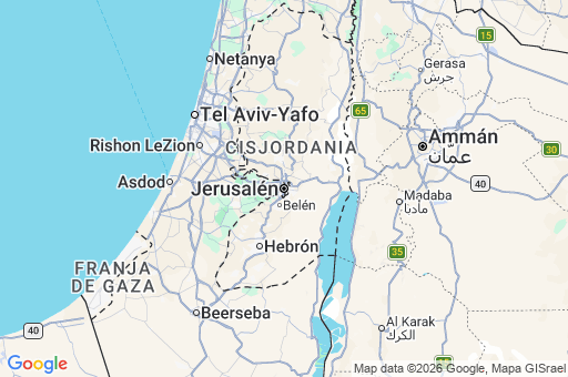 Map of Jerusalén