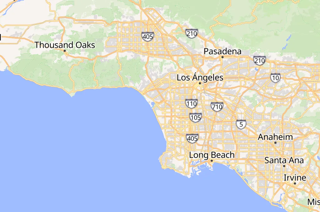 Universidad Loyola Marymount Area Map
