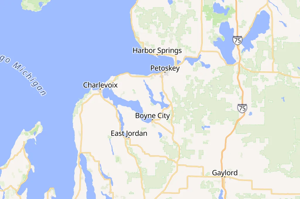 Camp Michigania Area Map Camp Michigania Area Map