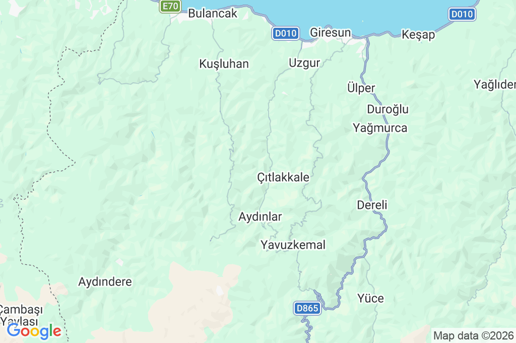 Okçu Köyü Area Map Okçu Köyü Area Map