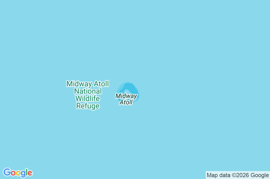 Refugio Nacional de Vida Silvestre del Atolón Midway Area Map Refugio Nacional de Vida Silvestre del Atolón Midway Area Map