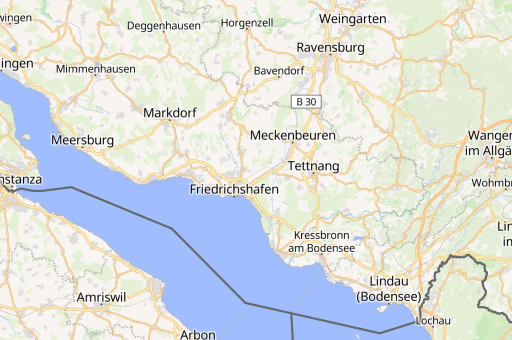 Friedrichshafen Area Map