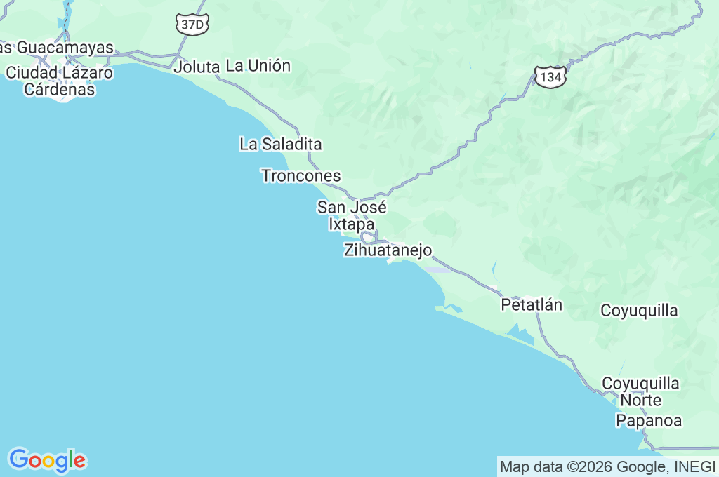 Ixtapa Area Map Ixtapa Area Map