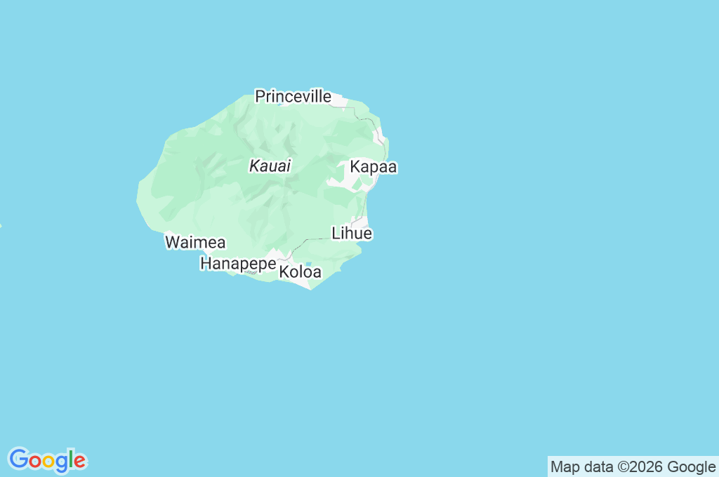 Kalapaki Beach Area Map