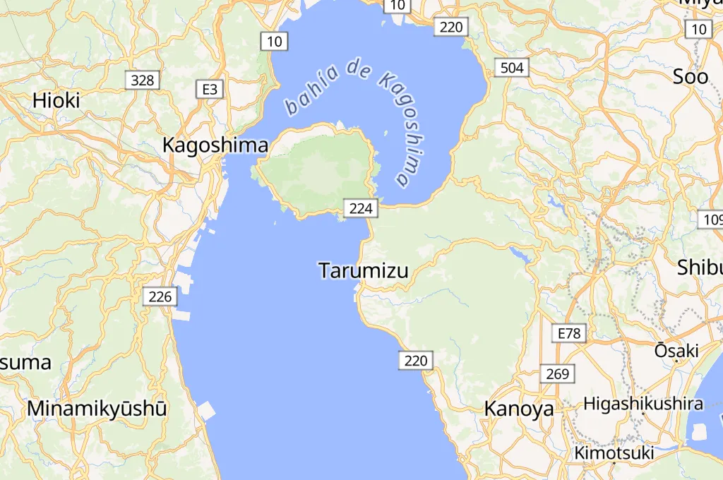 Sakurajima Area Map