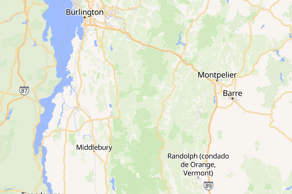 Mad River Glen Area Map