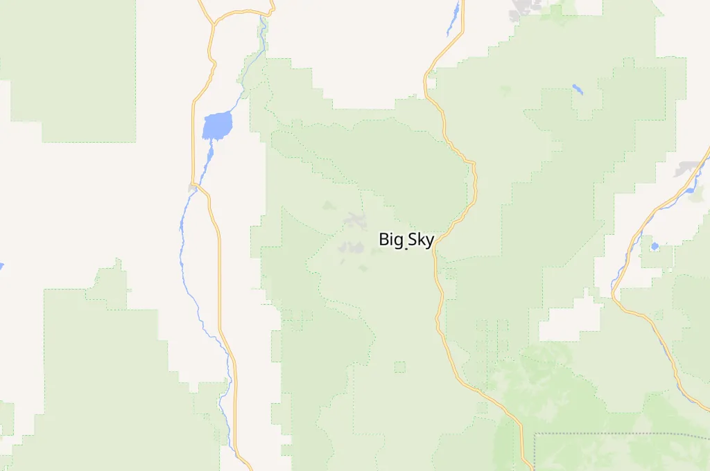 Big Sky Resort Area Map