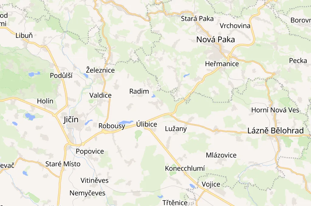 Dřevěnice Area Map Dřevěnice Area Map