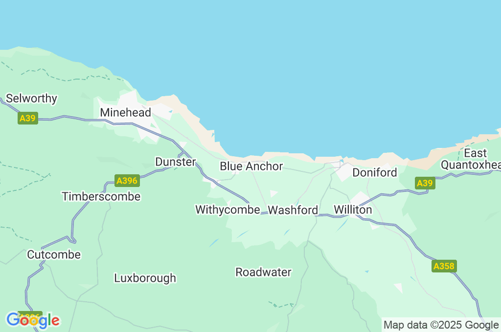 Blue Anchor Area Map