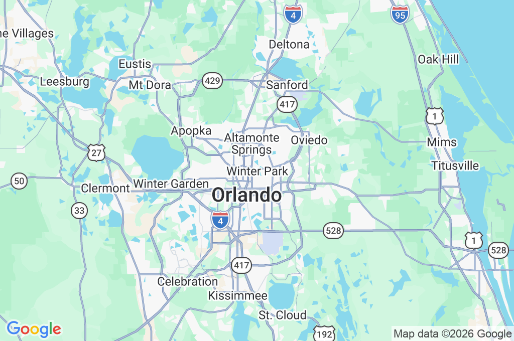 Winter Park Area Map