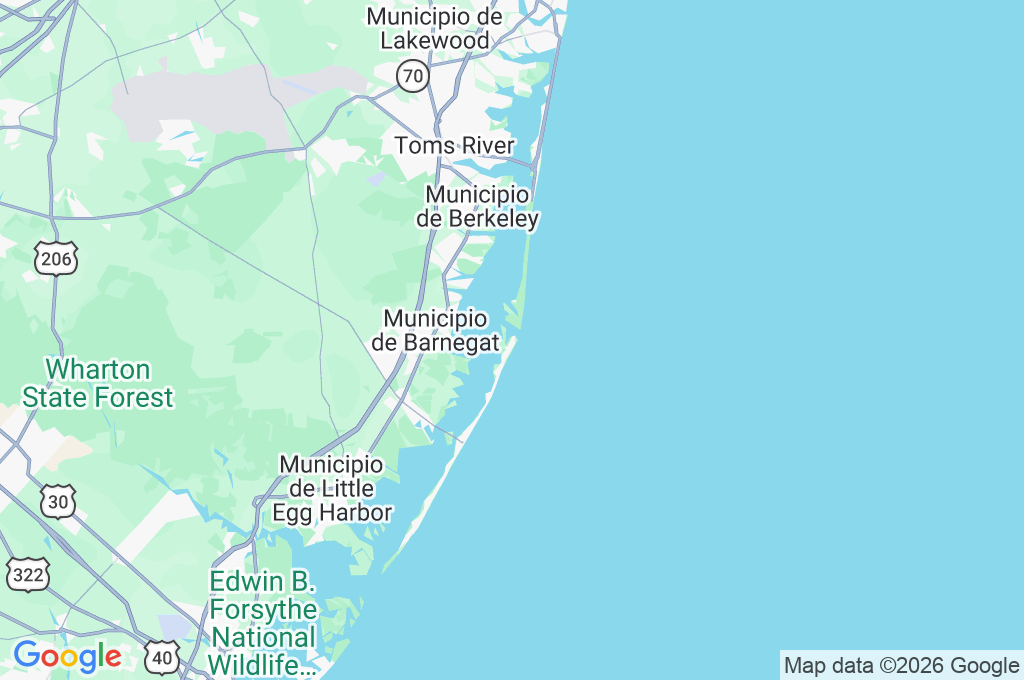 Barnegat Light Area Map